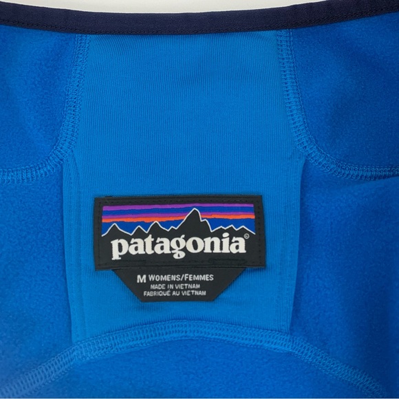 Patagonia Crosstrek Quarter Zip Pullover Blue Polartec Fleece Women’s Sz Medium - Picture 5 of 14